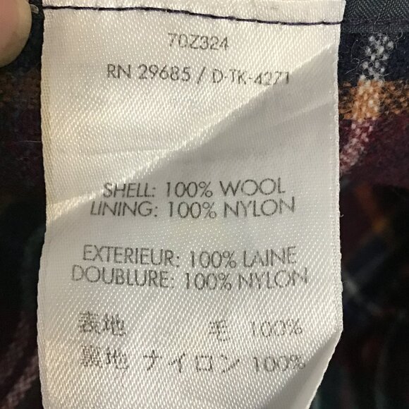 Men's Pendleton Wool Flannel Button Up Plaid Shirt Size M - Picture 12 of 12